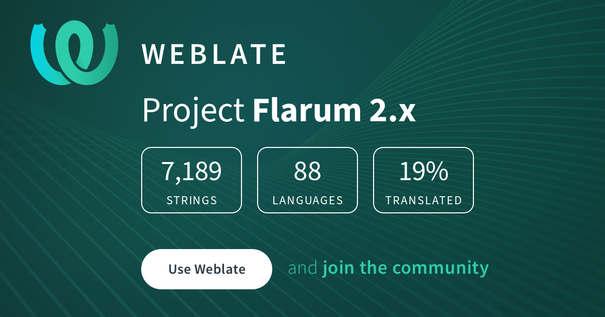 Flarum 2.x translation status